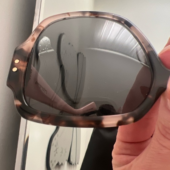 Lady Dior Studs Square Sunglasses In Havana/light Pink - Picture 14 of 14